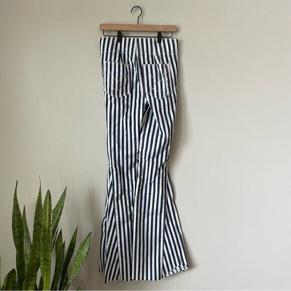 Show Me Your Mumu Mumu Blue Berkeley Tie Up Bells Nautical Stripe Jeans - Picture 10 of 15